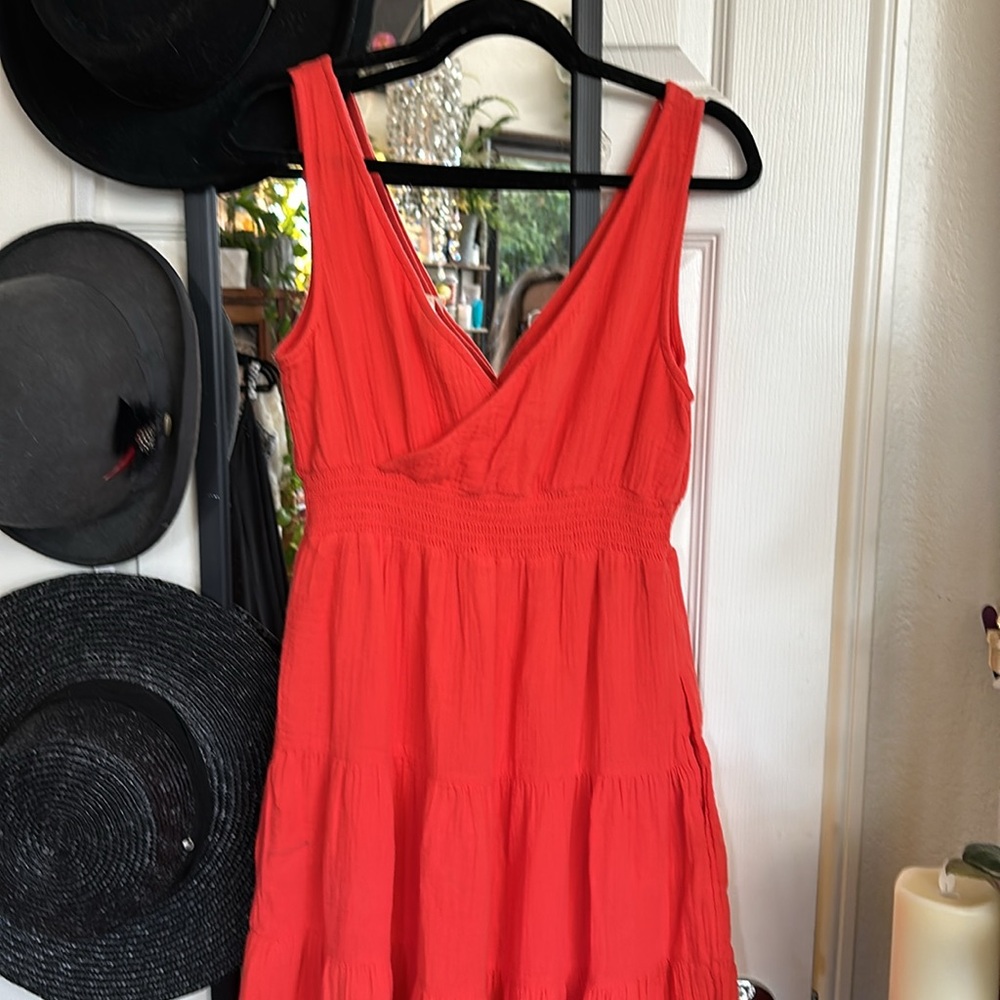 NWTS! Universal Thread Summery Twisted Cotton Dress in Tea Length - Picture 3 of 5
